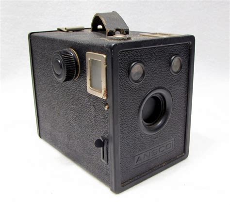 Vintage Ansco B2 Cadet Box Camera Retro Black By Antiquefindz