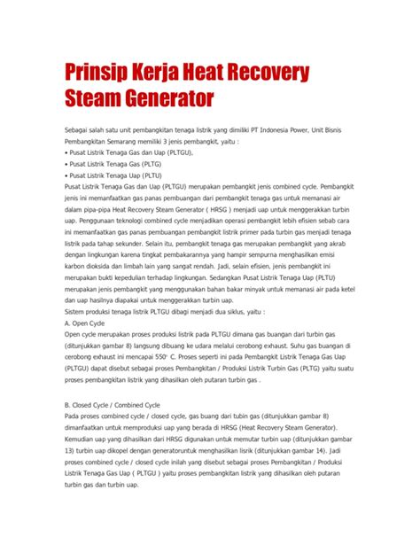 Pdf Prinsip Kerja Heat Recovery Steam Dokumen Tips