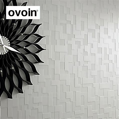 Mosaic Tiles Shimmer White Textured 3D Geometric Effect Wallpaper ...