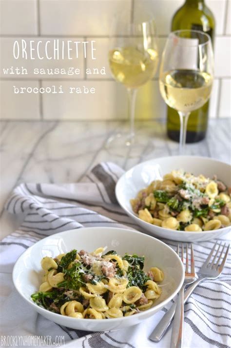 Orecchiette With Sausage And Broccoli Rabe Easy Pasta Recipes Dinner