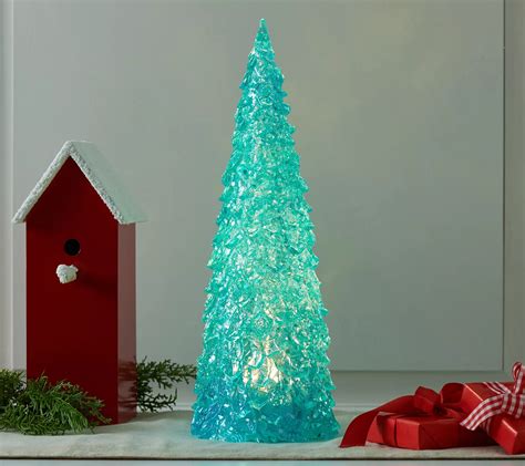 17 Illuminated Glistening Tree W Clear And Color Morph Lights By Valerie