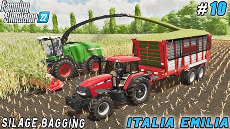 Silage Bagging Tillage Field Soybean Harvest Italian Farm Farming