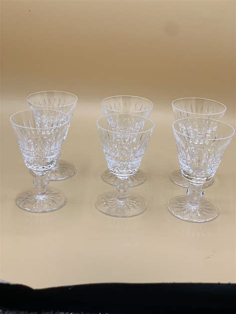 Set Of 6 Waterford Crystal Tramore Water Goblet Glasses 4 H EBay