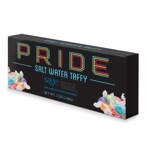 NC Custom: Pride Salt Water Taffy Gift Box. Supplied By: Chocolate Inn