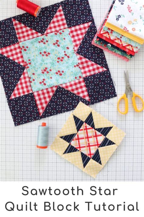 Sawtooth Star Quilt Block Tutorial Diary Of A Quilter A Quilt Blog