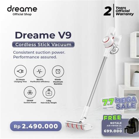 Jual Dreame V Handheld Vacuum Pa Suction Cordless Penyedot Debu