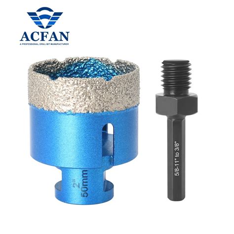 Acfan Thread Dry Vacuum Brazed Diamond Drilling Bit Inch Mm