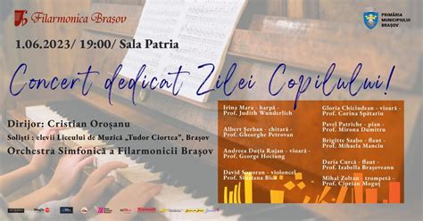 Concert Simfonic Dedicat Zilei Interna Ionale A Copilului Filarmonica