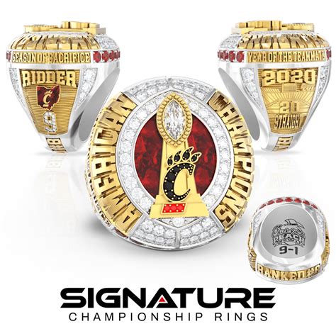 Football Championship Rings Signature Championship Rings