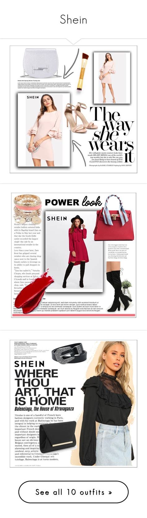 Shein By Dz Eminaa Liked On Polyvore Featuring Balmain And WALL