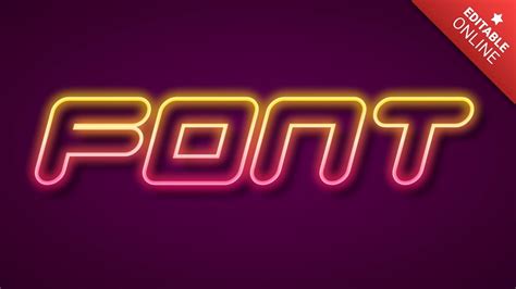 Font Neon Text Effect Generator