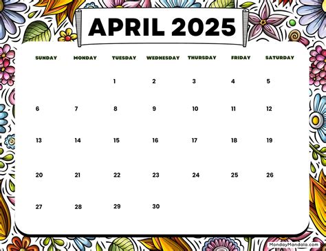 April 2025 Calendar 52 Free PDF Printables