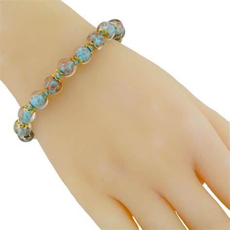 Murano Bracelets Sommerso Bracelet Dark Aqua