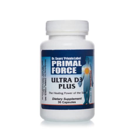 Ultra Vitamin D Plus K Iu K Mcg Primal Force Dr Al Sears