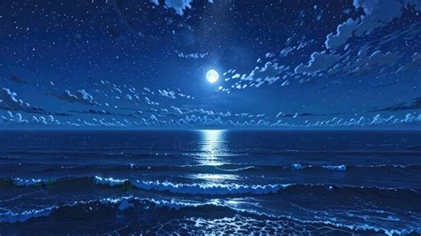 ocean   celestial glow premium ai generated image