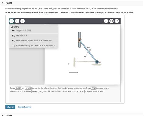 Solved Part C Draw the free-body diagram for the beam. A is | Chegg.com