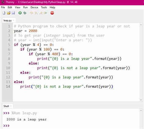 Python Program To Check Leap Year B2apython