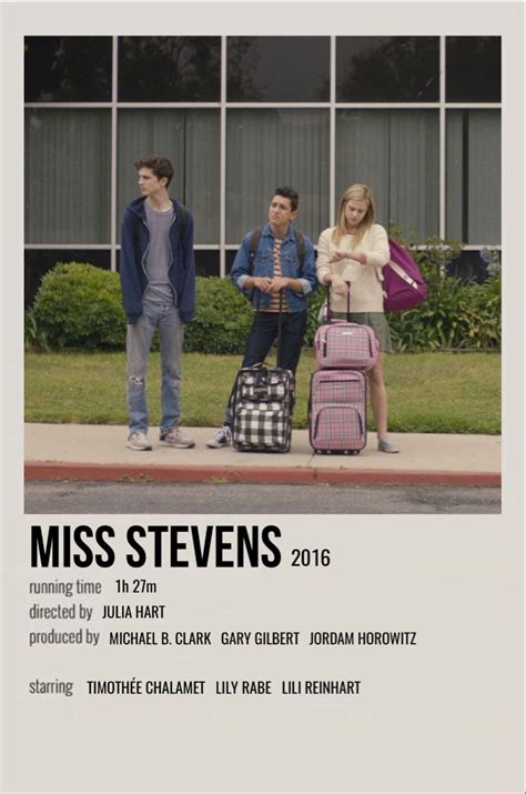 miss stevens | Movie posters minimalist, Movie posters vintage, Movie poster wall