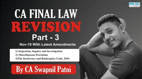 Revision Of Ca Final Law For Nov Part Inquiry Misc Ibc