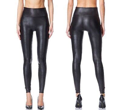 Spanx Faux Leather Leggings Black Size Xs New Nwot Retail