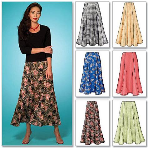 Plus Size Skirt Sewing Pattern Different Skirts Moldes De Saia