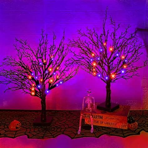 Amazon Efunly Pack Inch Halloween Black Spooky Tree With