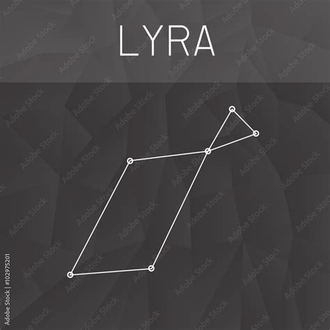 Lyra Constellation Stock Vector | Adobe Stock