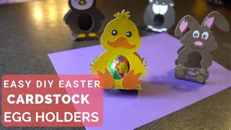 Easy DIY Easter Paper Egg Holders Cricut Easter Diy Egg Holder