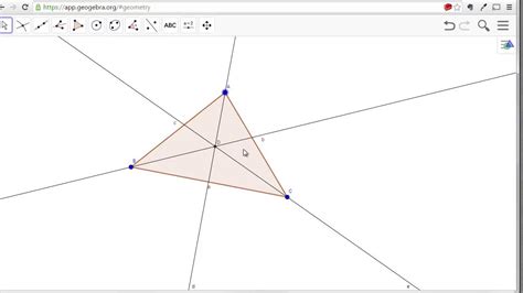 Angle Bisectors Of A Triangle Youtube