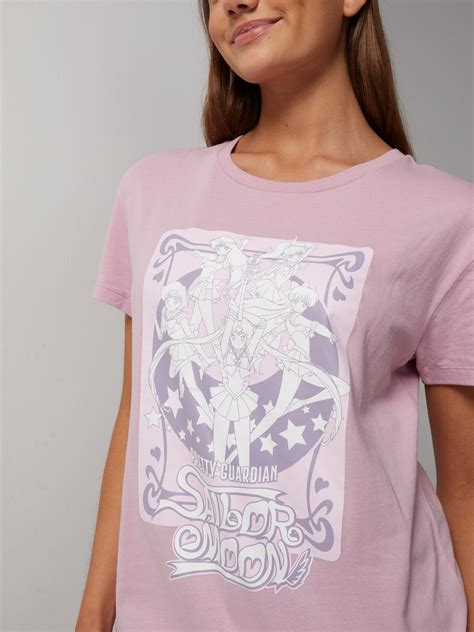 Jayjays Sailor Moon Tarot Posy Pink Tee