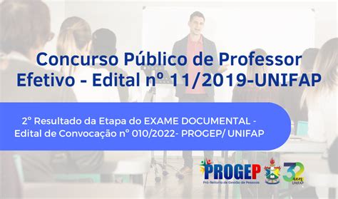 2º Resultado Da Etapa Exame Documental Progep Unifap