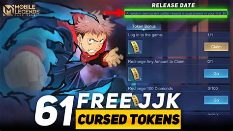 How To Get Free Jjk Cursed Charm Tokens Mlbb Youtube