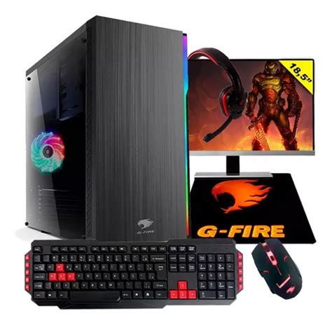 Pc Gamer G Fire A6 7400k 8gb Pv R5 2gb Integrada 1tb 18 5