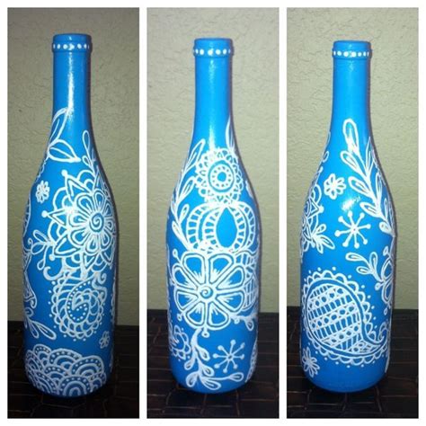 Lista Foto Botellas De Vidrio Pintadas A Mano Actualizar