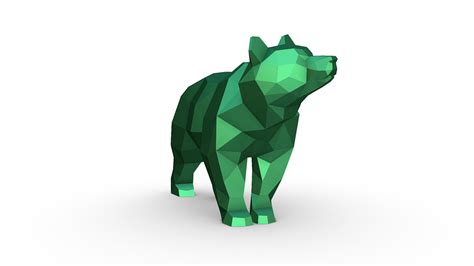 3D Bear low poly model - TurboSquid 2032293