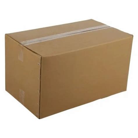 Rectangular Plain Brown 7 Ply Corrugated Box At Rs 55 Piece In Varanasi