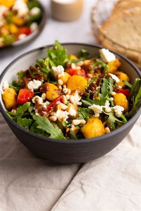 Gnocchi Salat Mit Feta Und Pesto