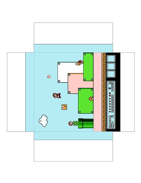 Papercraft Diorama Super Mario Papercraft Essentials Images And