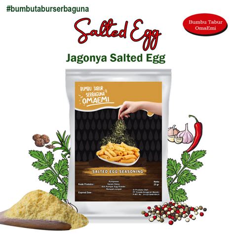 Bumbu Bubuk SALTED EGG TELUR ASIN 25gr Bumbu Tabur Aneka Rasa