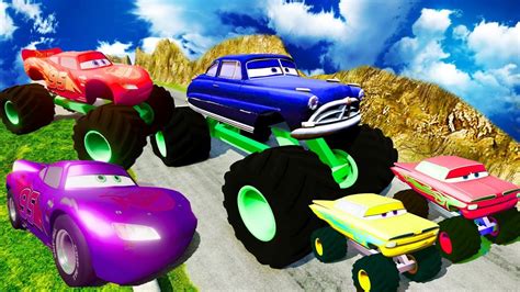 Monster Truck Vs Mcqueen Big Small Wingo Chick Hicks Dinoko