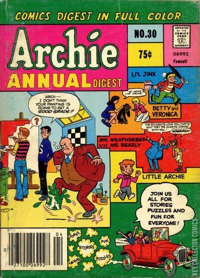 Archie Annual 30 Published January 1977 Key Collecto