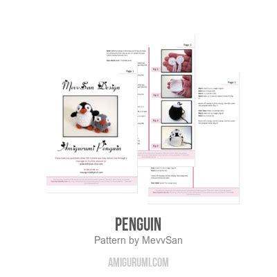 Penguin amigurumi pattern - Amigurumi.com