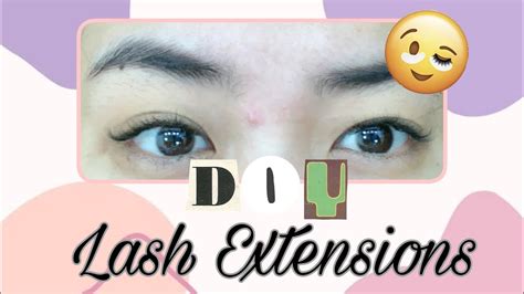 Diy Lash Extensions At Home Aira Cel Bitangcol Youtube