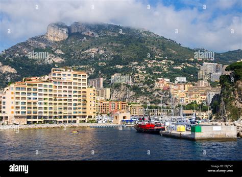 Port Of Fontvieille Monaco Stock Photo Alamy