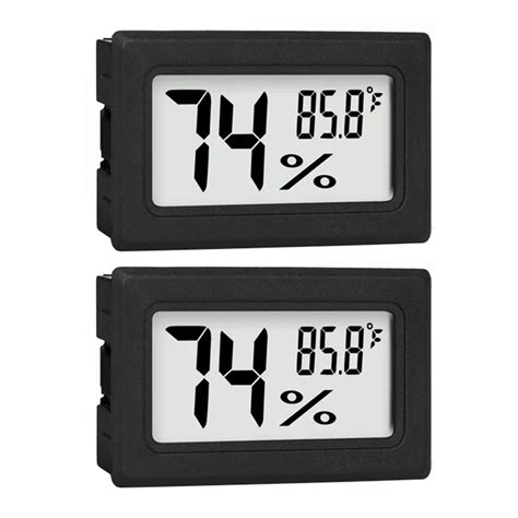 Hygrometers For Humidity 2 Pack Mini Digital Hygrometer Indoor Outdoor