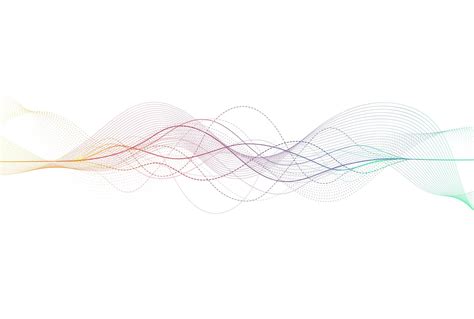 Premium Vector Abstract Colorful Wave Lines On White Background For