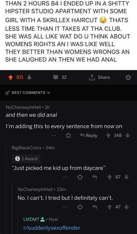 Oh And Then We Did Anal R Suddenlysexoffender