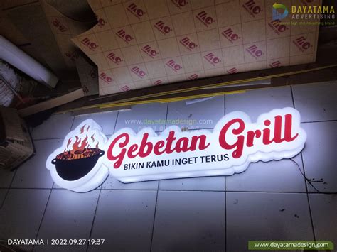 Neon Sign Huruf Timbul Bandung Raya Desain Kerajinan Tangan Barang