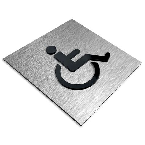 Handicap Bathroom Sign Handicapped Signs Wheelchair - Etsy