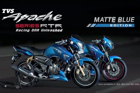 TVS Apache RTR Matte Blue Edition Video Apache Super Bikes Rtr